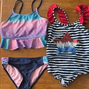 Colorful Swimwear Set with Star Design